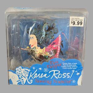 NEW SEALED Karen Rossi Dazzling Damselles "Shoe Shopper" Hanging Ornament 2005